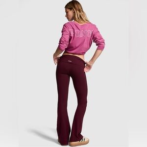 VICTORIA’S SECRET PINK Fold Over Leggings XXL Wild Rose